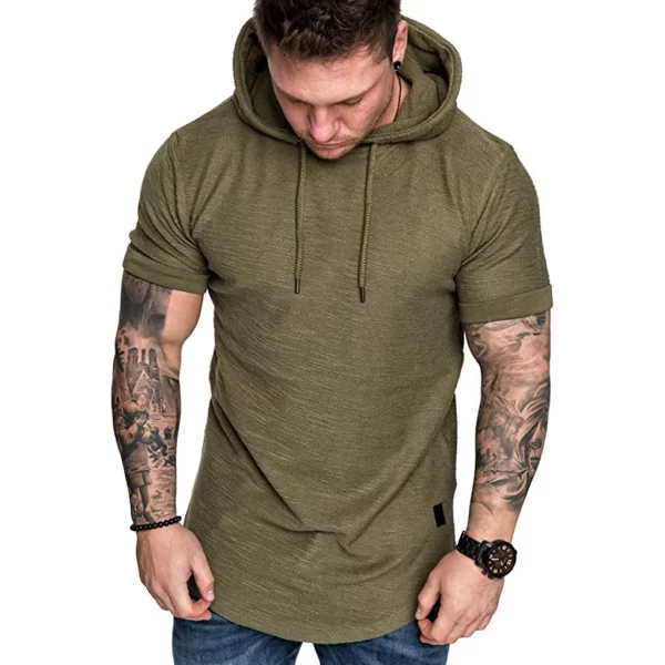 MRMT 2024 Brand New Mens Hoodies Sweatshirts Short Sleeve Men Hoodies Sweatshirt Casual Solid Color Man hoody For Male Hooded - Image 2