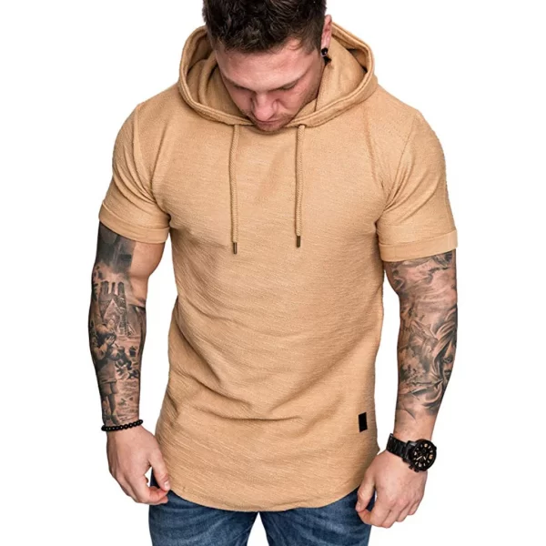 MRMT 2024 Brand New Mens Hoodies Sweatshirts Short Sleeve Men Hoodies Sweatshirt Casual Solid Color Man hoody For Male Hooded - Image 3