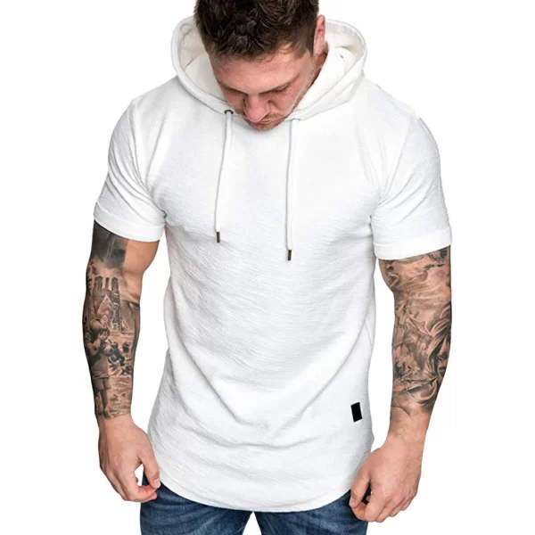 MRMT 2024 Brand New Mens Hoodies Sweatshirts Short Sleeve Men Hoodies Sweatshirt Casual Solid Color Man hoody For Male Hooded - Image 4